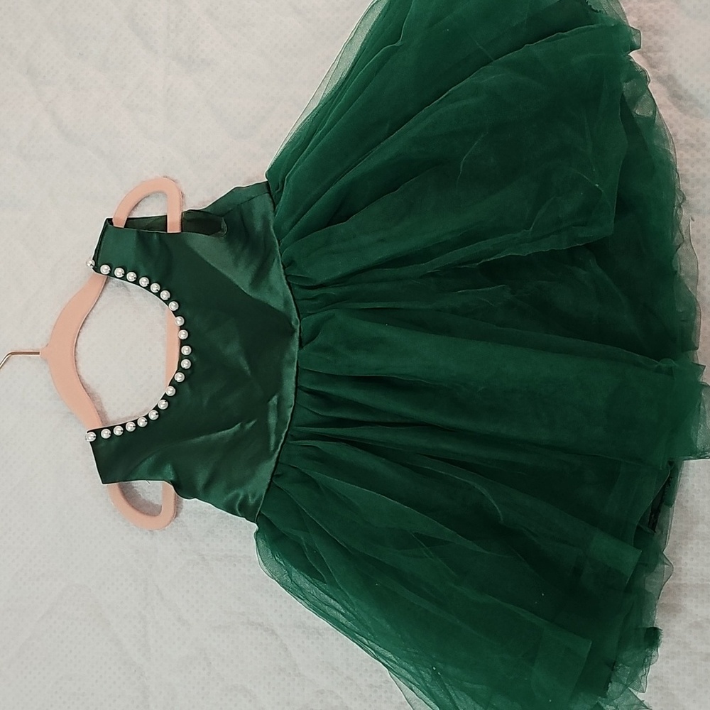 Elegant Green Kids Dress
